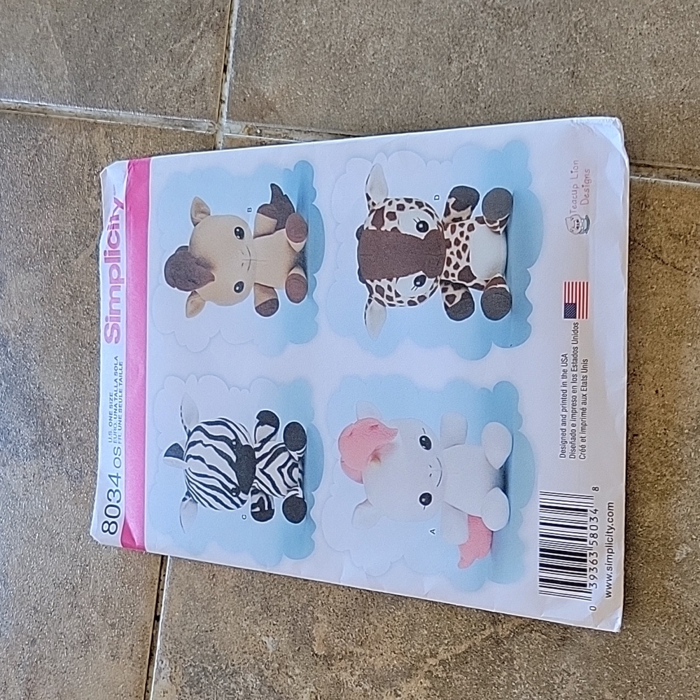Simplicity NWT toys pattern